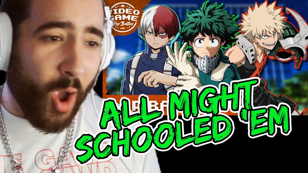 Shwabadi Reacts to Video Game Rap Battles - Deku vs Bakugo vs Todoroki