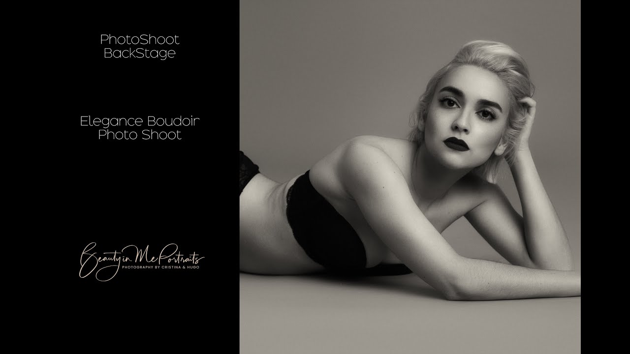 Backstage of a Simple and Elegant Boudoir Session