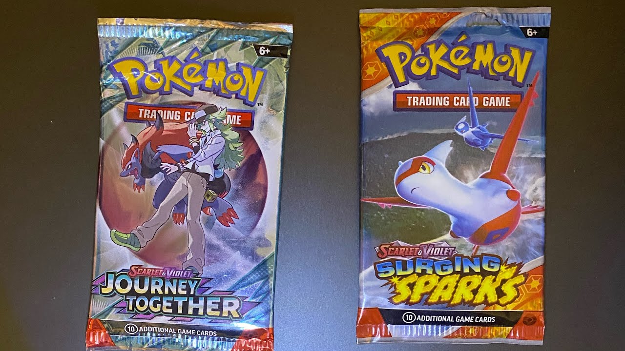 Pokémon Card opening packs SV Surging Sparks and SV Journey Together 