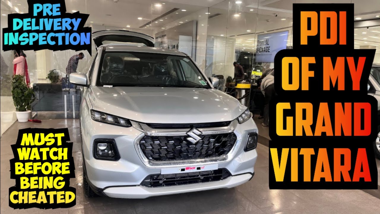 How to Do PDI ( Pre Delivery Inspection) 🤯❤️‍🔥 of my Grand vitara Delta CNG 🫶 Right way to do 🤔