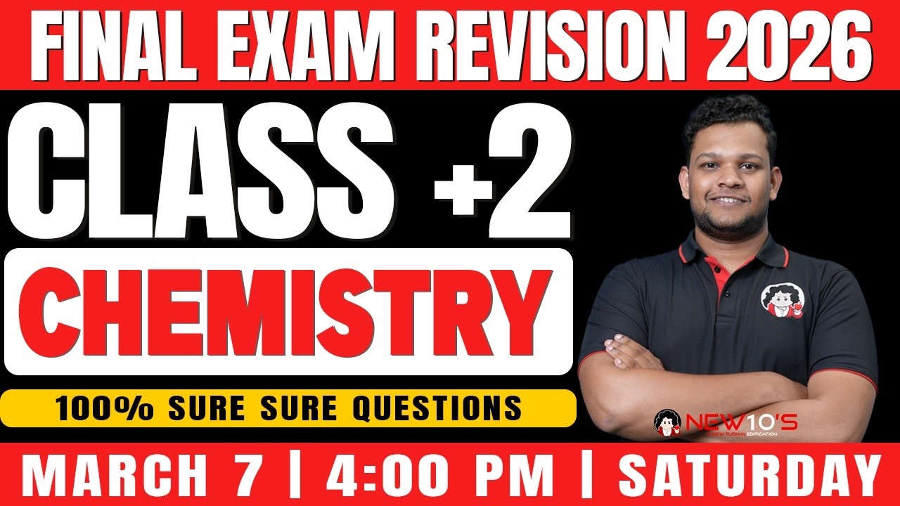 PLUS 2 STATE CHEMISTRY || FINAL EXAM 2025-2026  SURE QUESTION DISCUSSION || NEW10'S