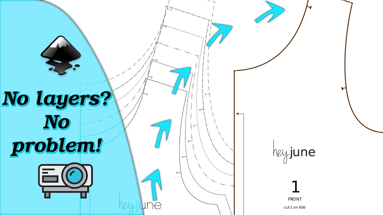 Find pdf layers in non-layered A0 sewing pattern
