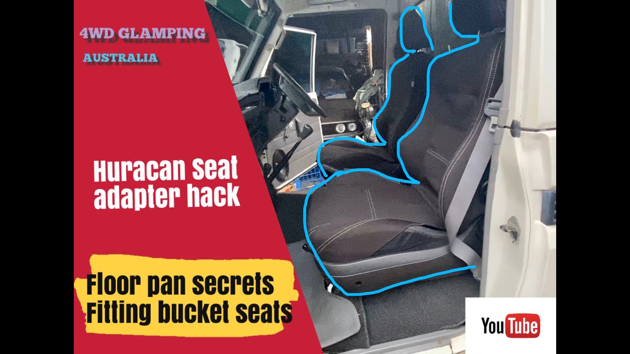 Landcruiser 75 series hurricane seat rail modification