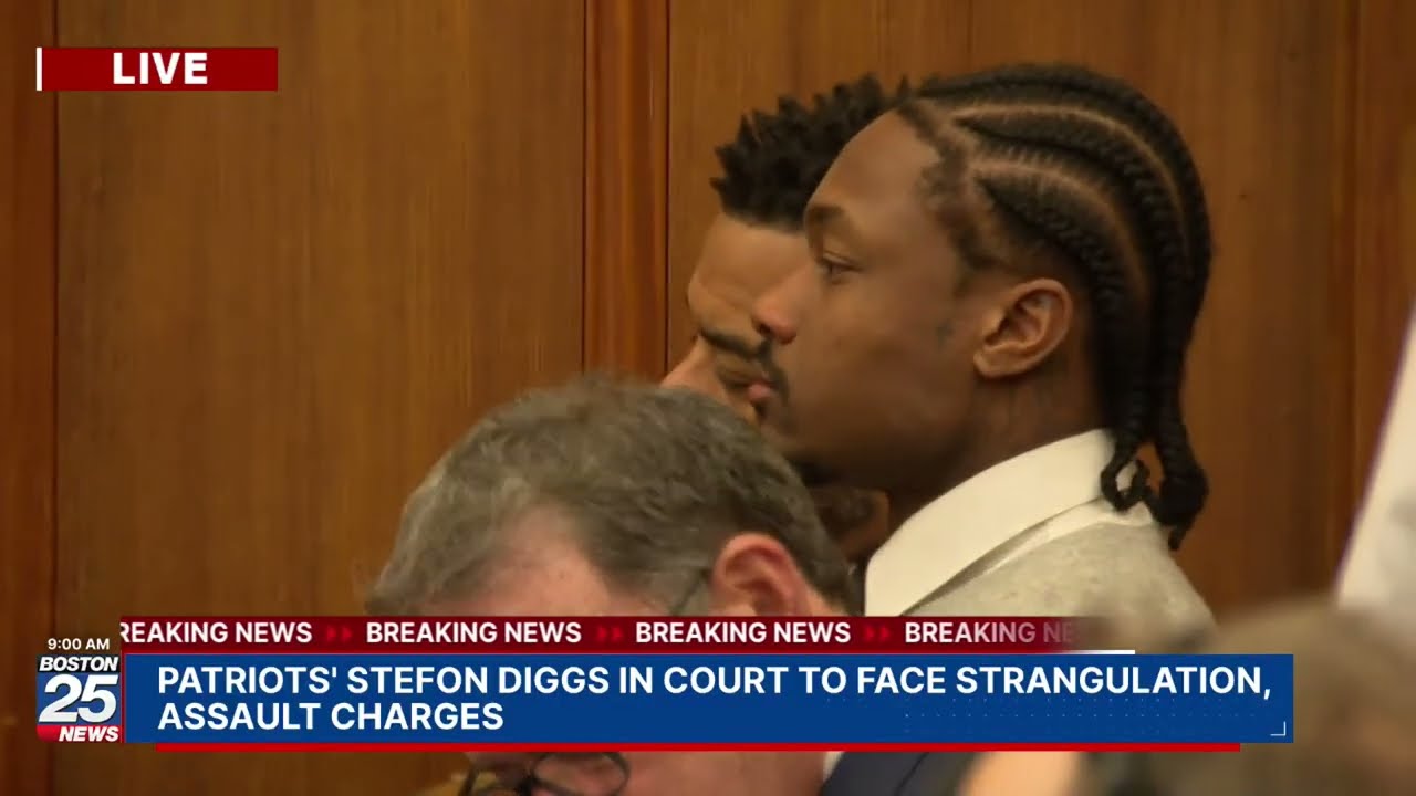 WATCH LIVE: Patriots' Stefon Diggs in court to face strangulation, assault charges.
