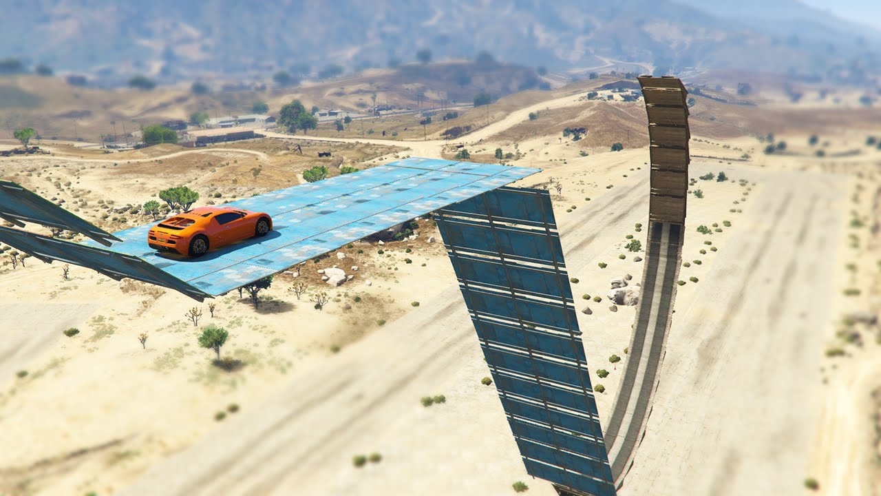 CAR STUNT PARK! (GTA 5 Funny Moments)