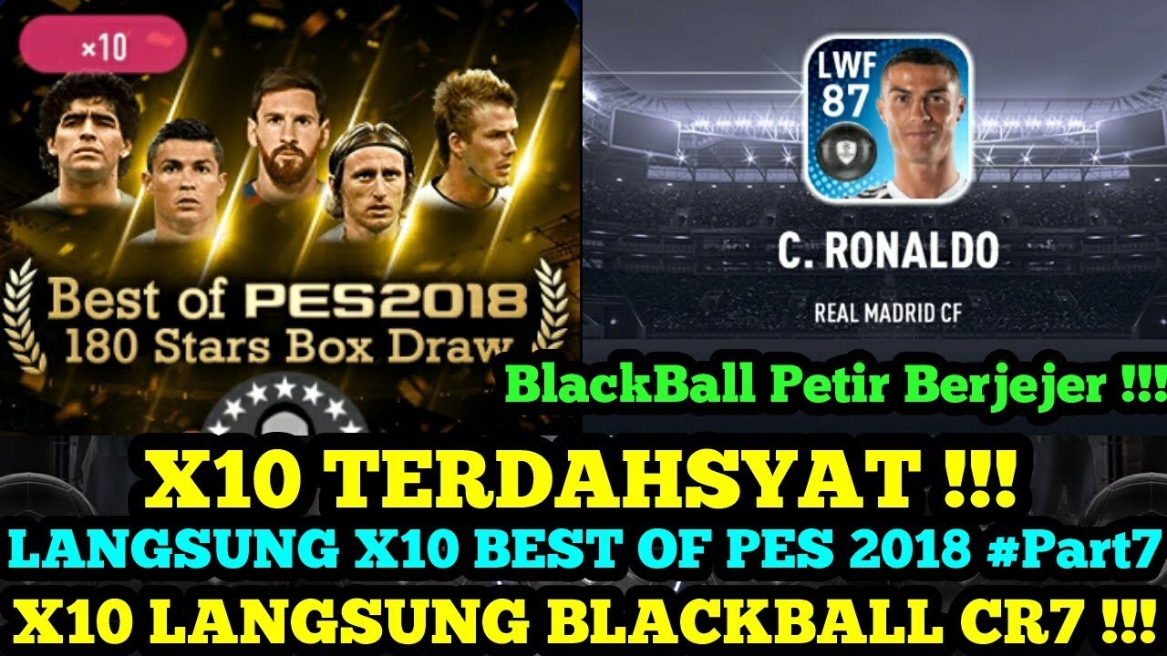 X10 BOX DRAW TERDAHSYAT !!! LANGSUNG X10 BLACKBALL CR7 & PETIR BERJEJER !!!