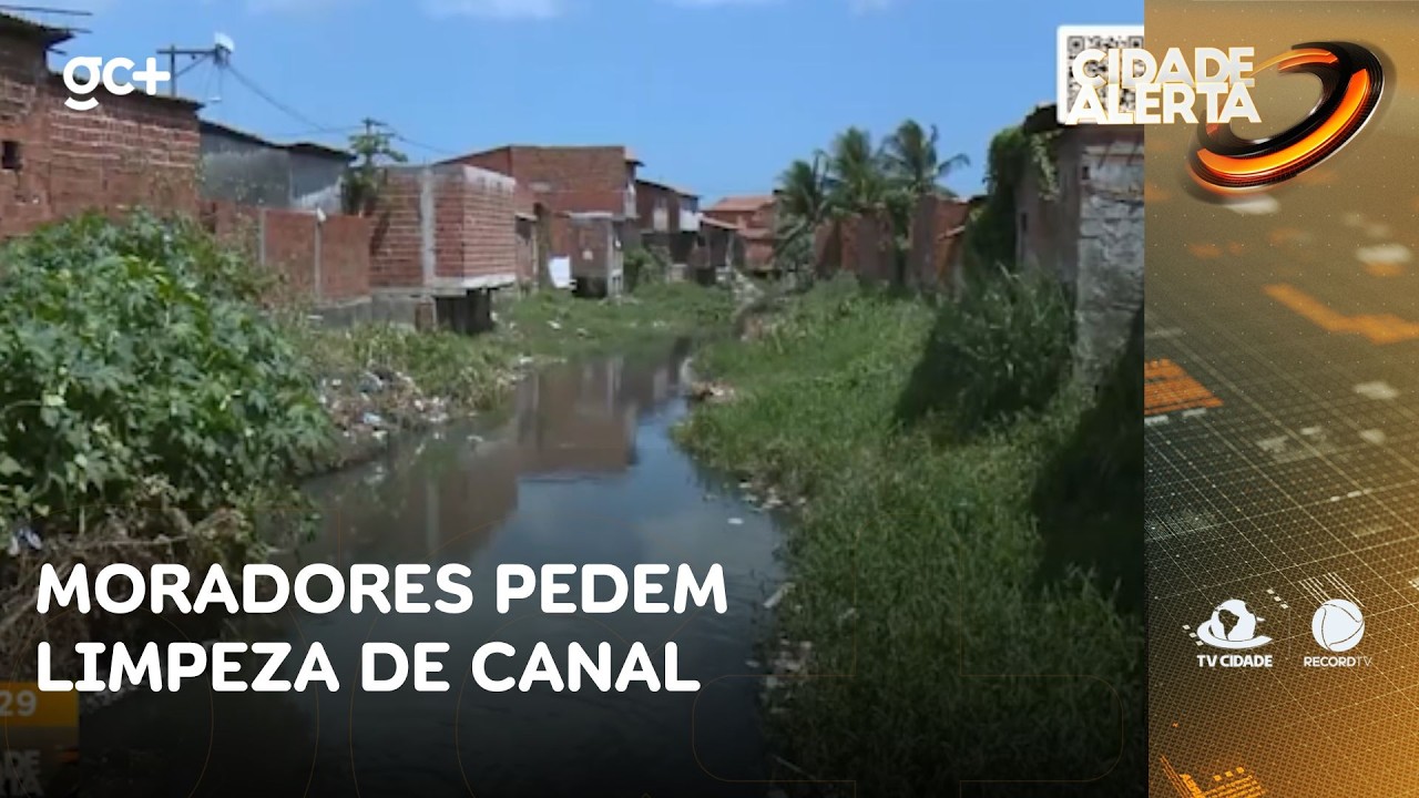 Moradores pedem limpeza de canal; sempre que chove, a água transborda | Cidade Alerta CE