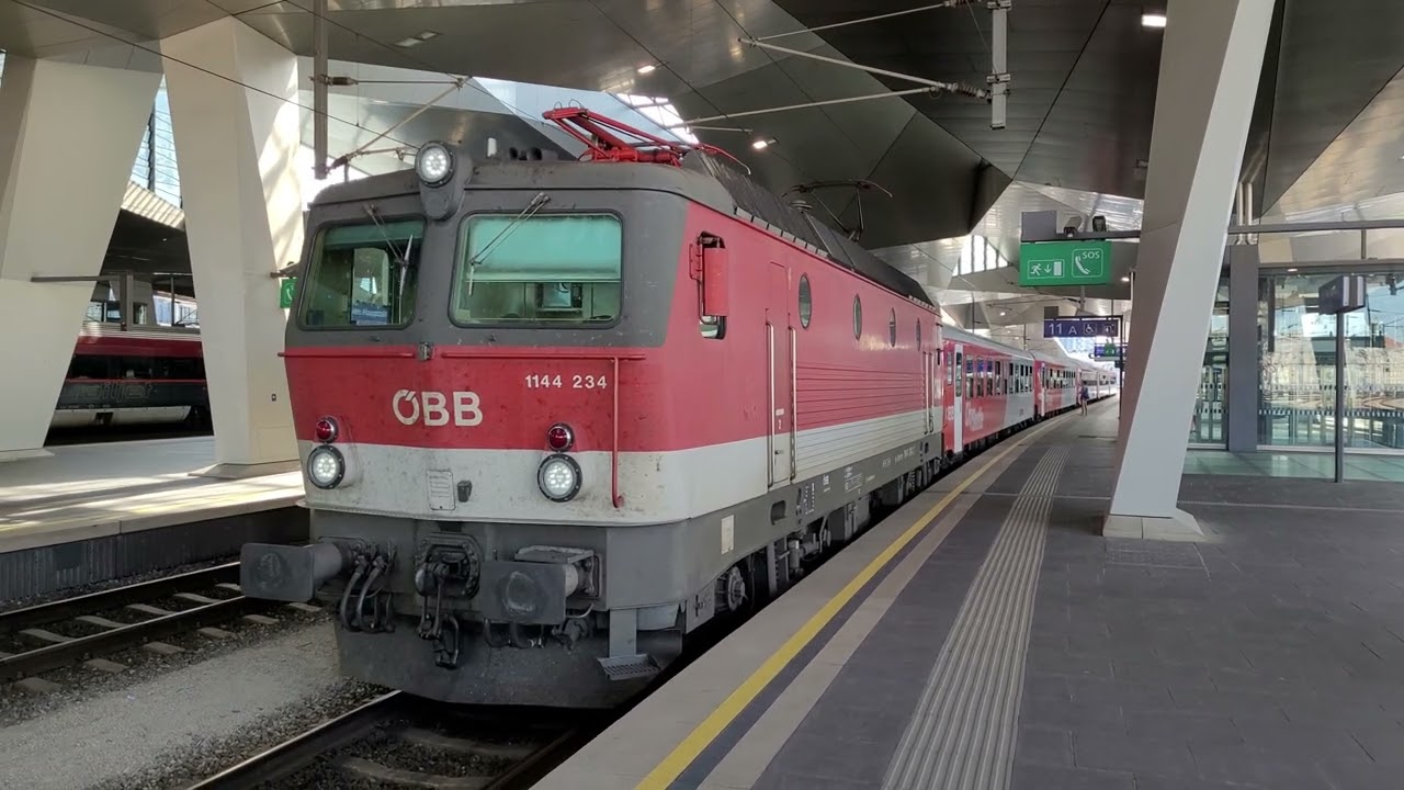 &Ouml;BB 1144 234 na połączeniu D 14393 do Villach Hbf 19.06.2022 4k60