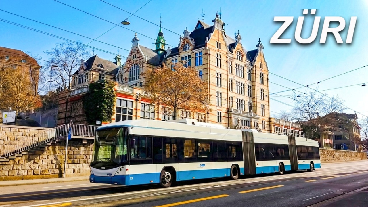 Swiss Trolleys in Zurich - VBZ Trolleybusbetrieb in Zürich