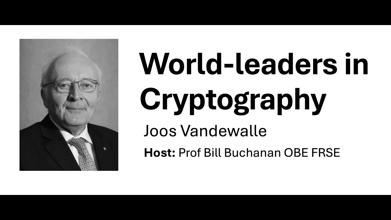 World-leaders in Cryptography: Joos Vandewalle