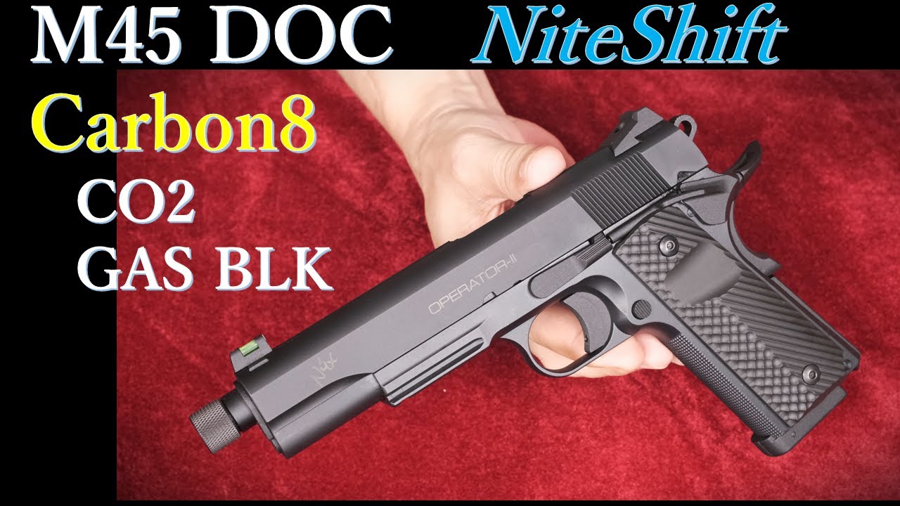 M45 DOC ”NITESHIFT” CO2 ガスブローバック / Carbon8 : 試射結果・簡易分解など