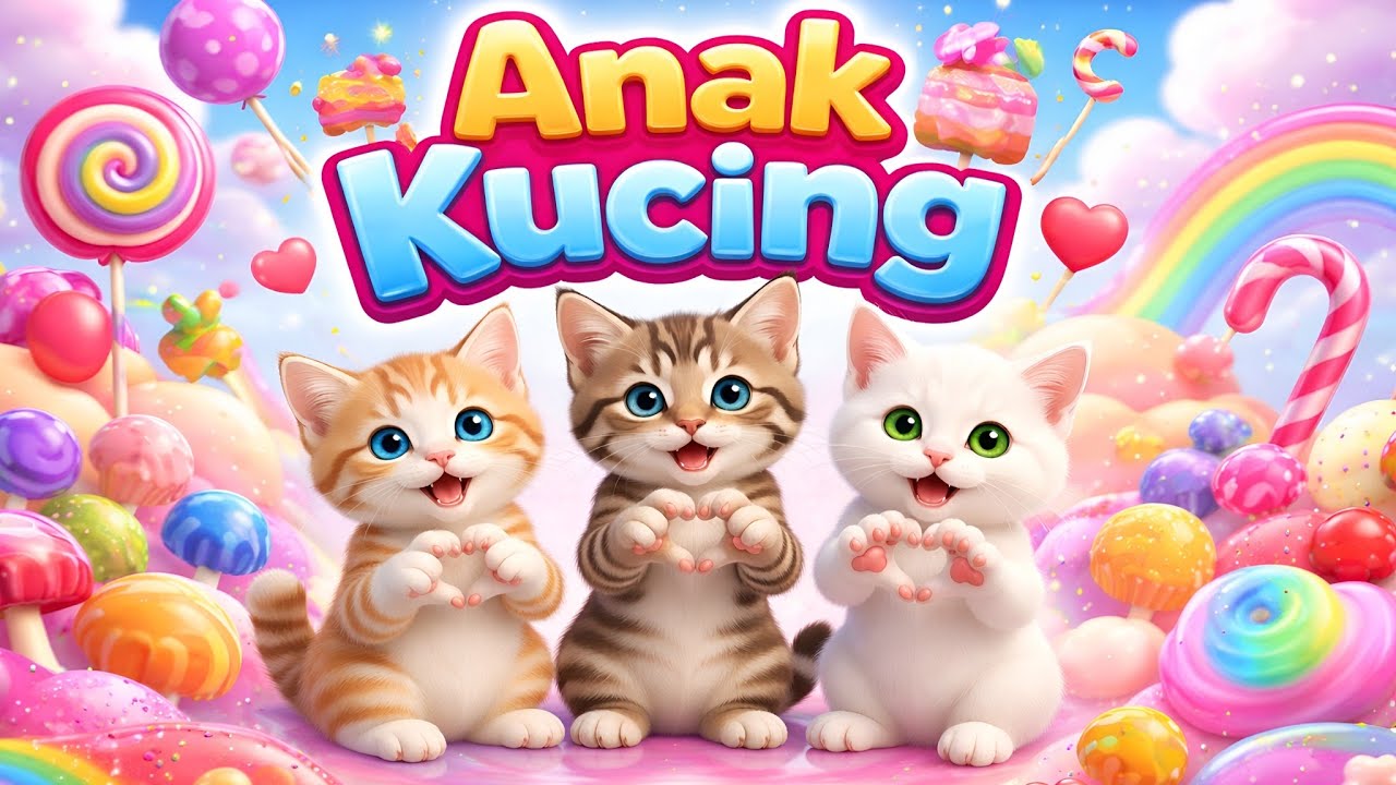 LAGU ANAK 🇮🇩 ANAK KUCING MEONG MEONG - KITTEN SONG - LAGU ANAK BALITA VIRAL