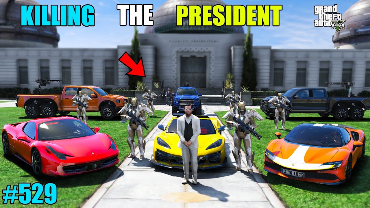 GTA 5 : MICHEAL KILLED THE PRESIDENT OF LOS SANTOS  | GTA 5 GAMEPLAY #529