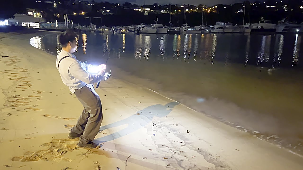 Estuary Beach Fishing At Night Using Lures (Big Fish?)