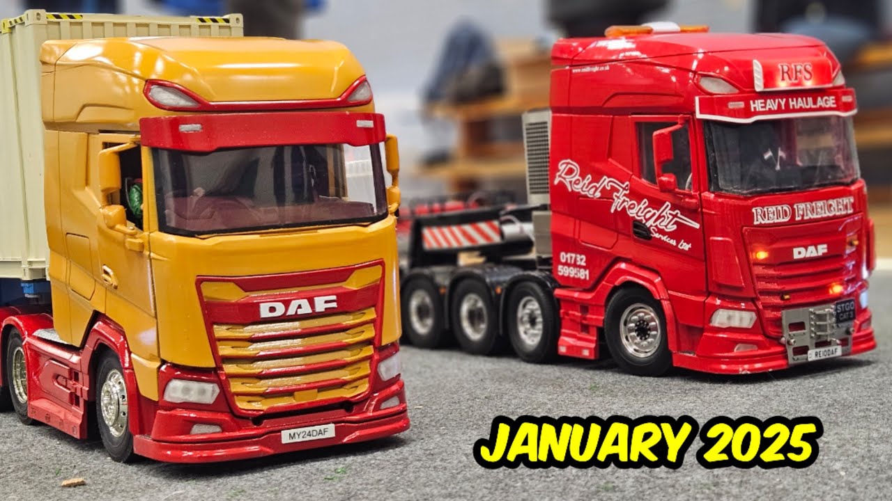 RC TRUCKS @ LEYLAND JANUARY 2025 | TAMIYA RC SEMI TRUCK ACTION