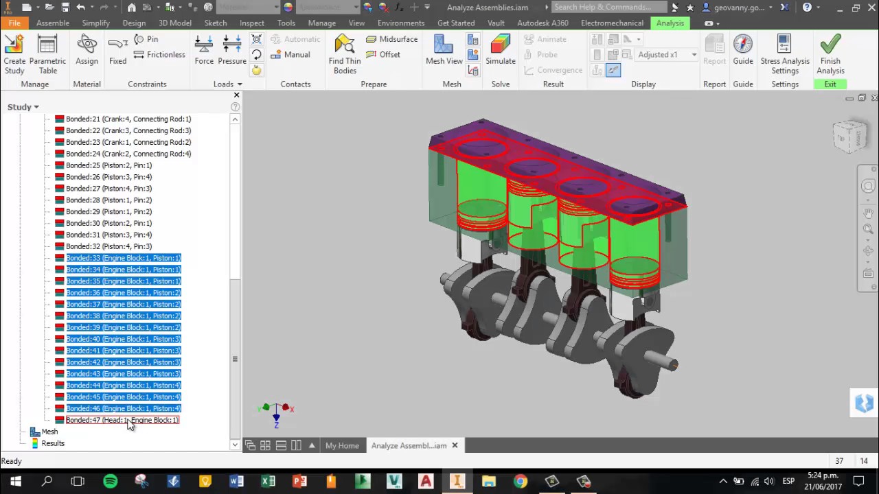 acaddemia LIVE: Análisis de fuerzas reales de trabajo para manufactura - Autodesk Inventor