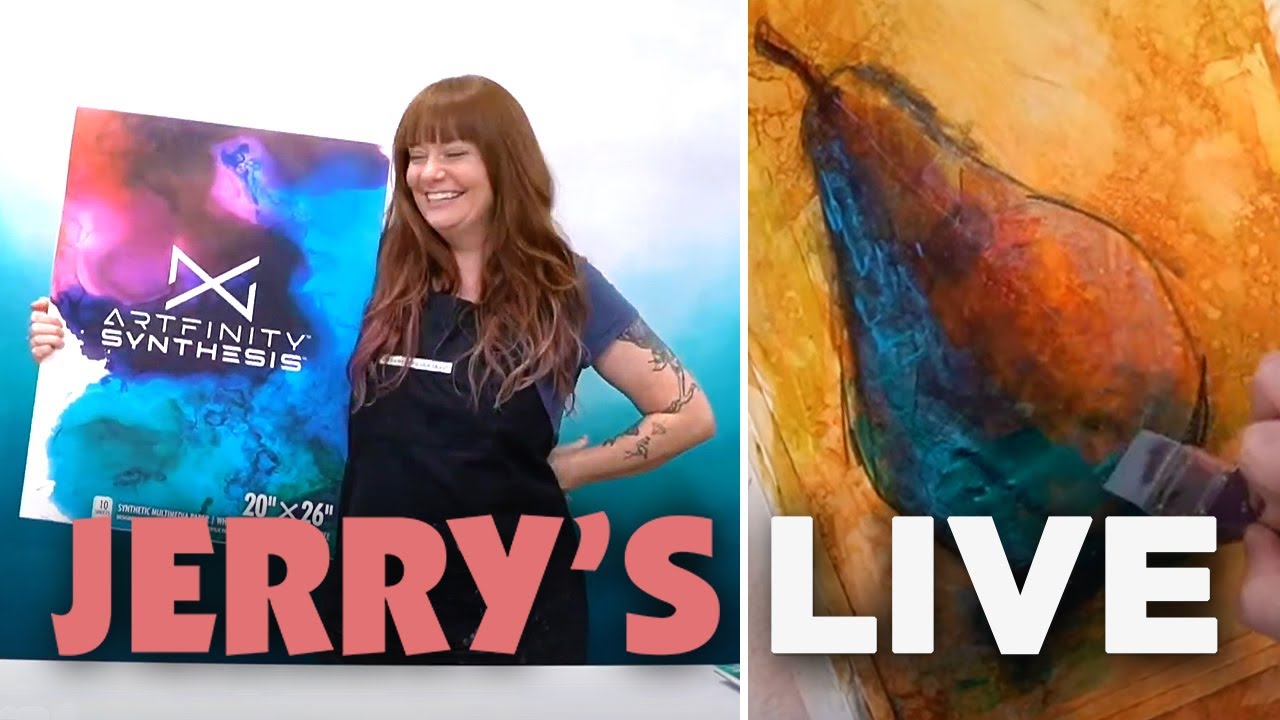 Jerry's LIVE Episode #JL230: Mixed Media on NEW Artfinity Synthesis Paper
