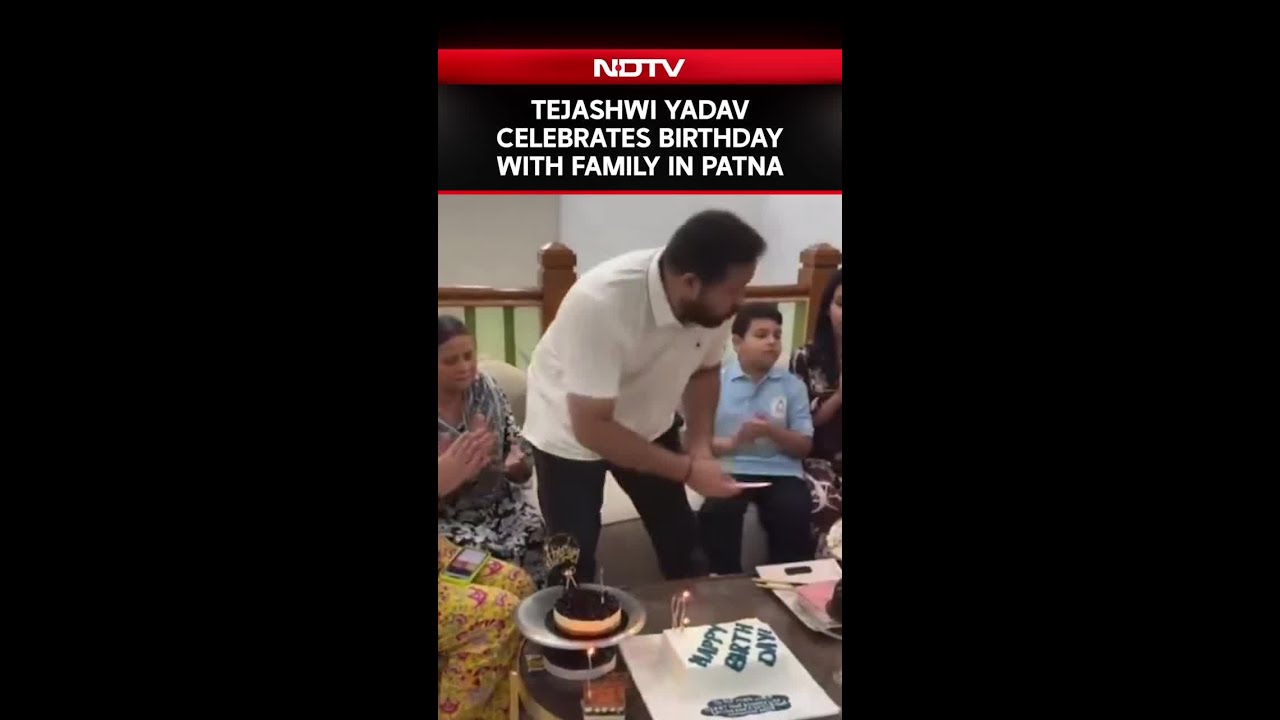 Tejashwi Yadav | Tejashwi Yadav Turns 36, Celebrates Birthday With Family In Patna