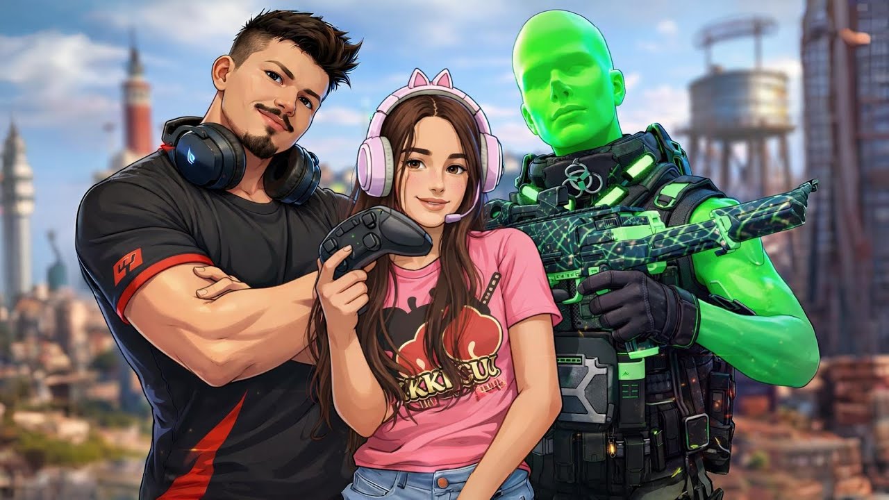 Играем со стримерами. ЧАСТЬ 1... Семья ITZ 💚🥰 @itzgeneral.xl @itz.bia.xl5 @cintiasantos486