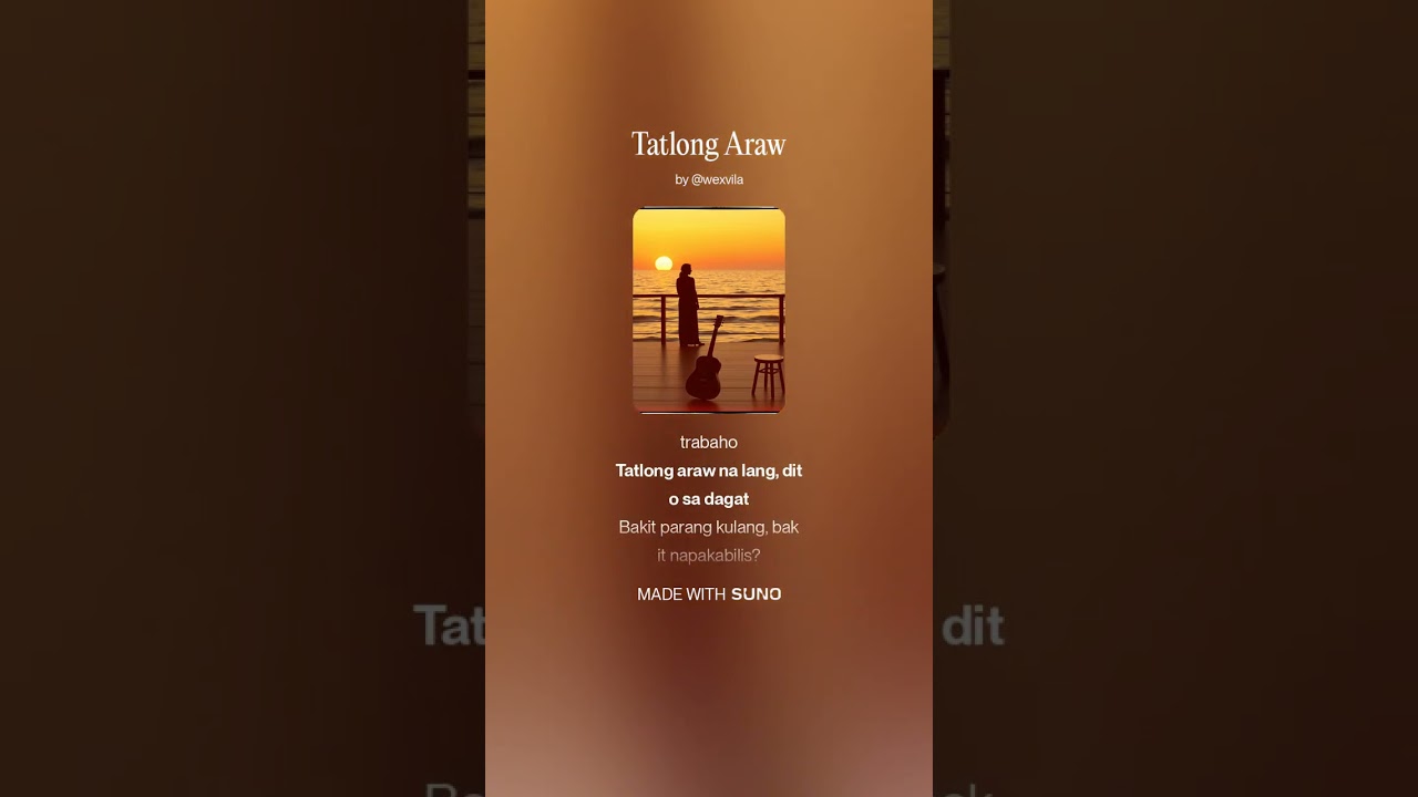 Tatlong Araw acoustic jazz pop ver'2