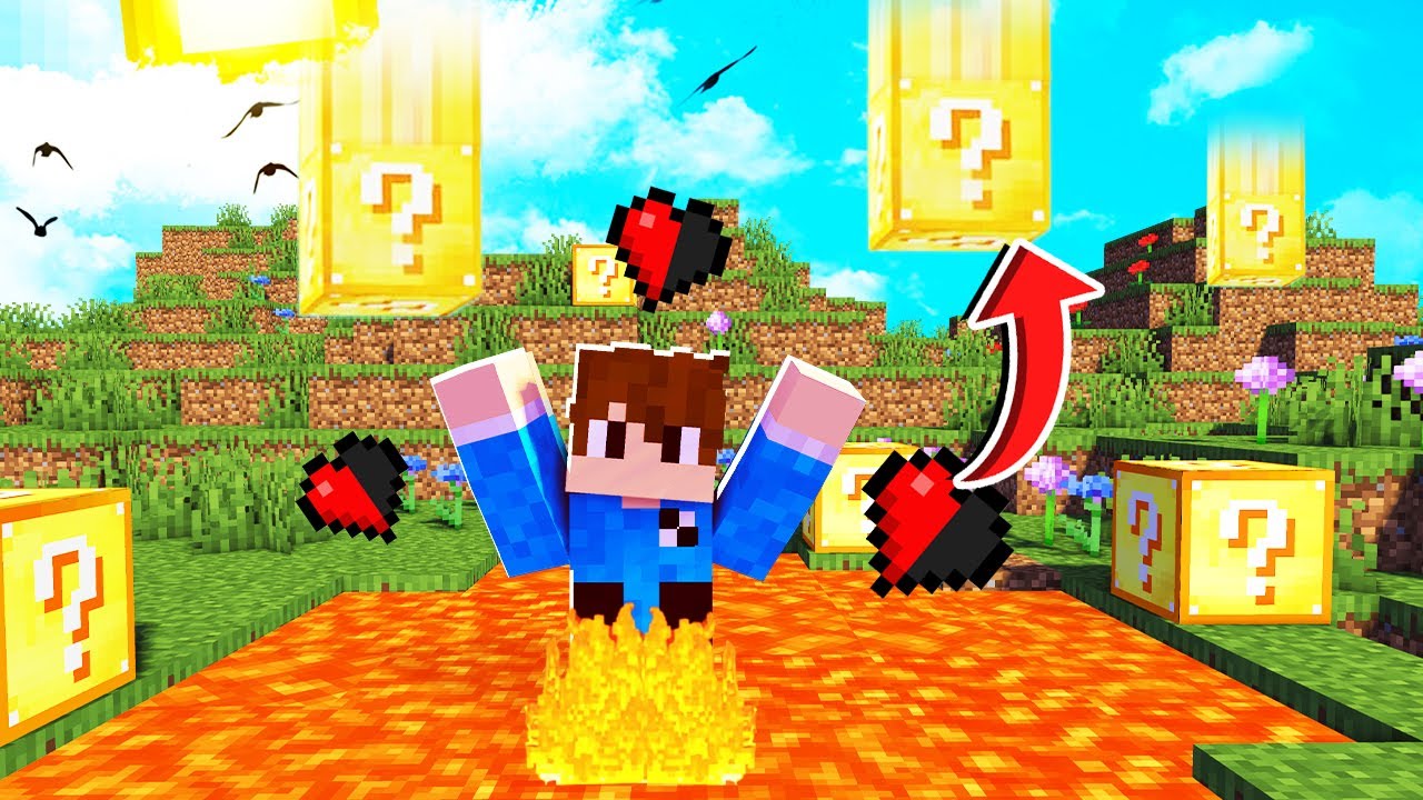 Minecraft BUT DAMAGE GIVE's LUCKY BLOCK !!!! Malayalam | PGM |