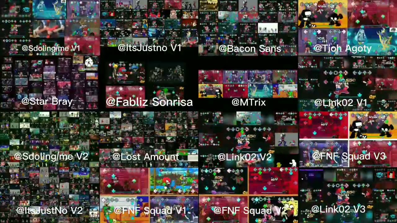 (FNF) Triple Trouble but it's A Mashup Of 451 Versions (V2)