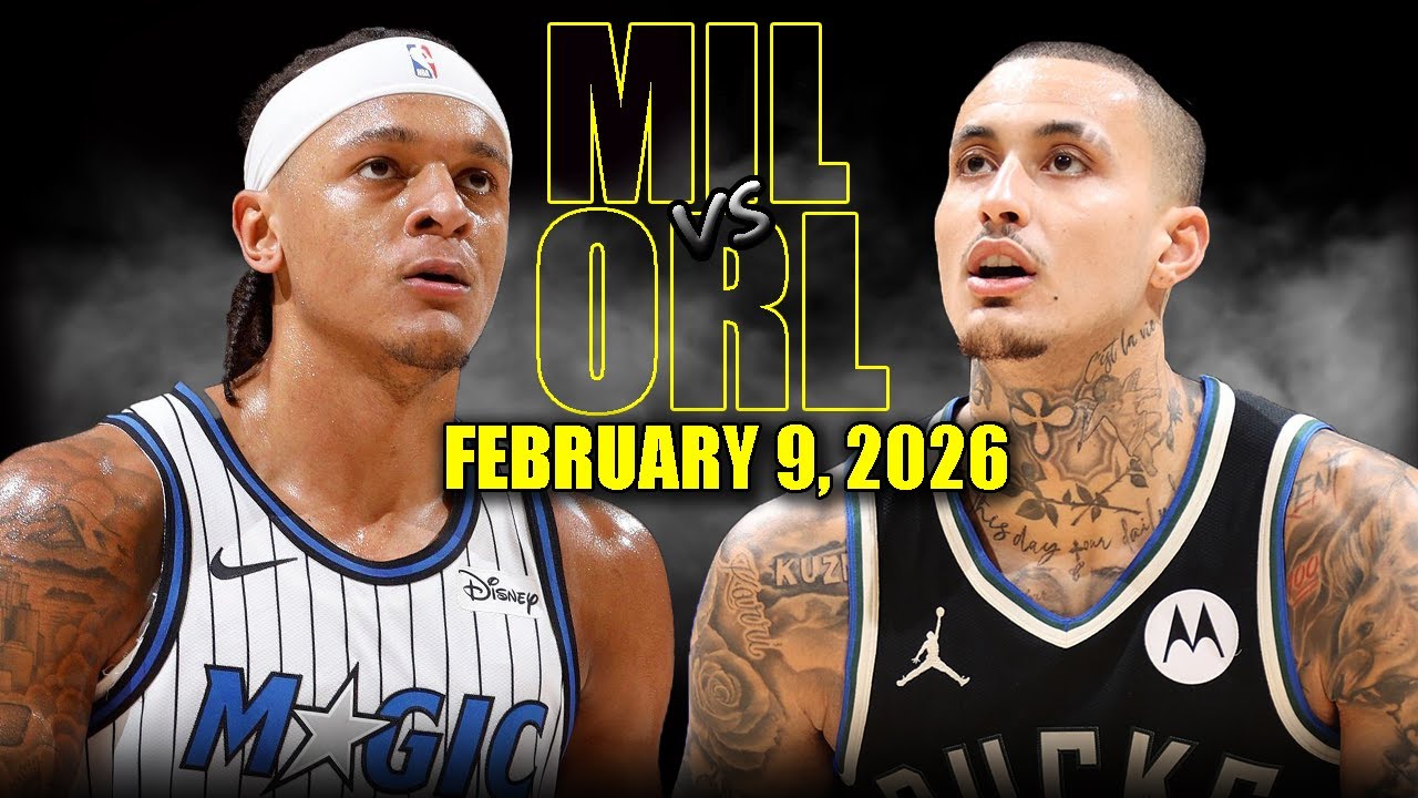 Milwaukee Bucks vs Orlando Magic Full Game Highlights – February 9, 2026 | NBA Season