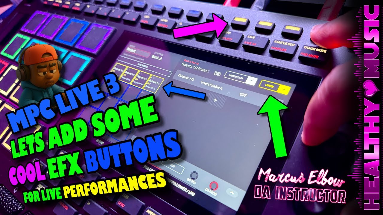 MPC Live 3 | Как назначить XY-эффекты кнопкам для живых выступлений! #MPCLive3