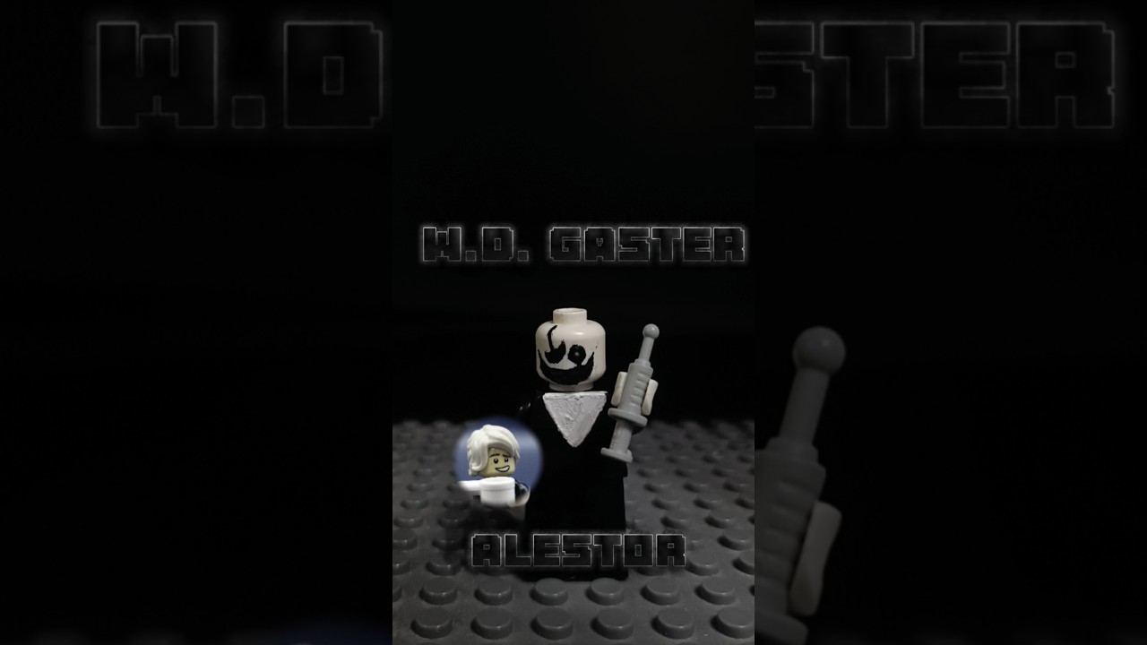 MY W.D. GASTER CUSTOM LEGO MINIFIGURE 