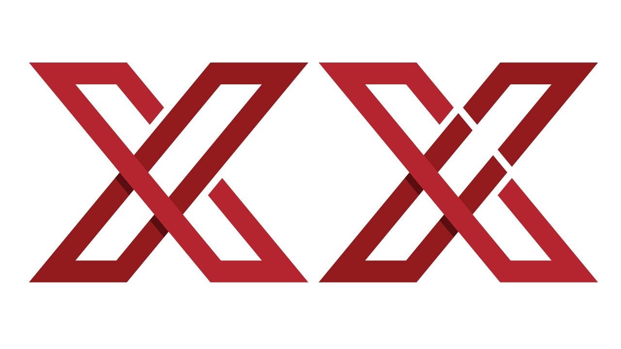 Letter X Logo Design Illustrator | X Logo Design Illustrator