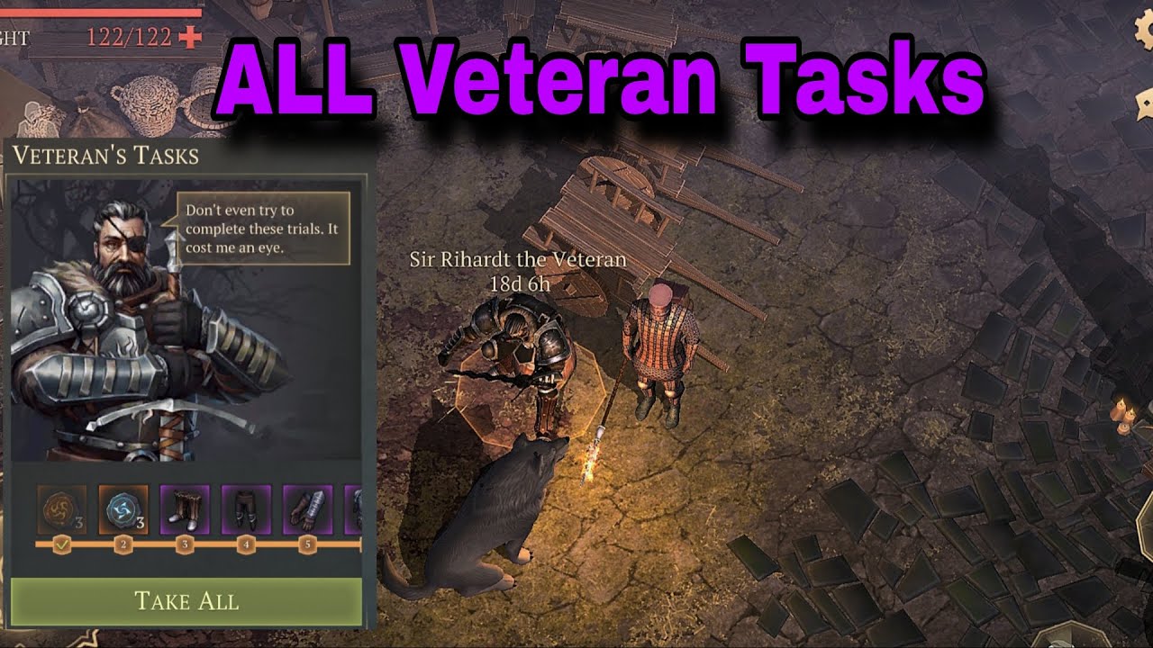 Grim Soul: All Veteran Task Completed | How I Complete All Veteran Task | 20th Scarlet Hunt | v7.6.1
