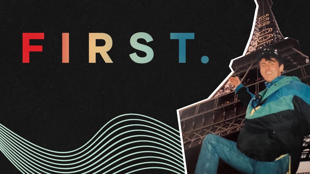 He climbed the Eiffel Tower in 1990