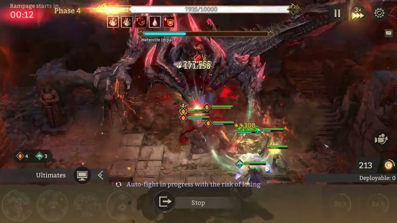 Drake's Chasm Nightmare IV Auto Fight With SALAZAR 82K Blood