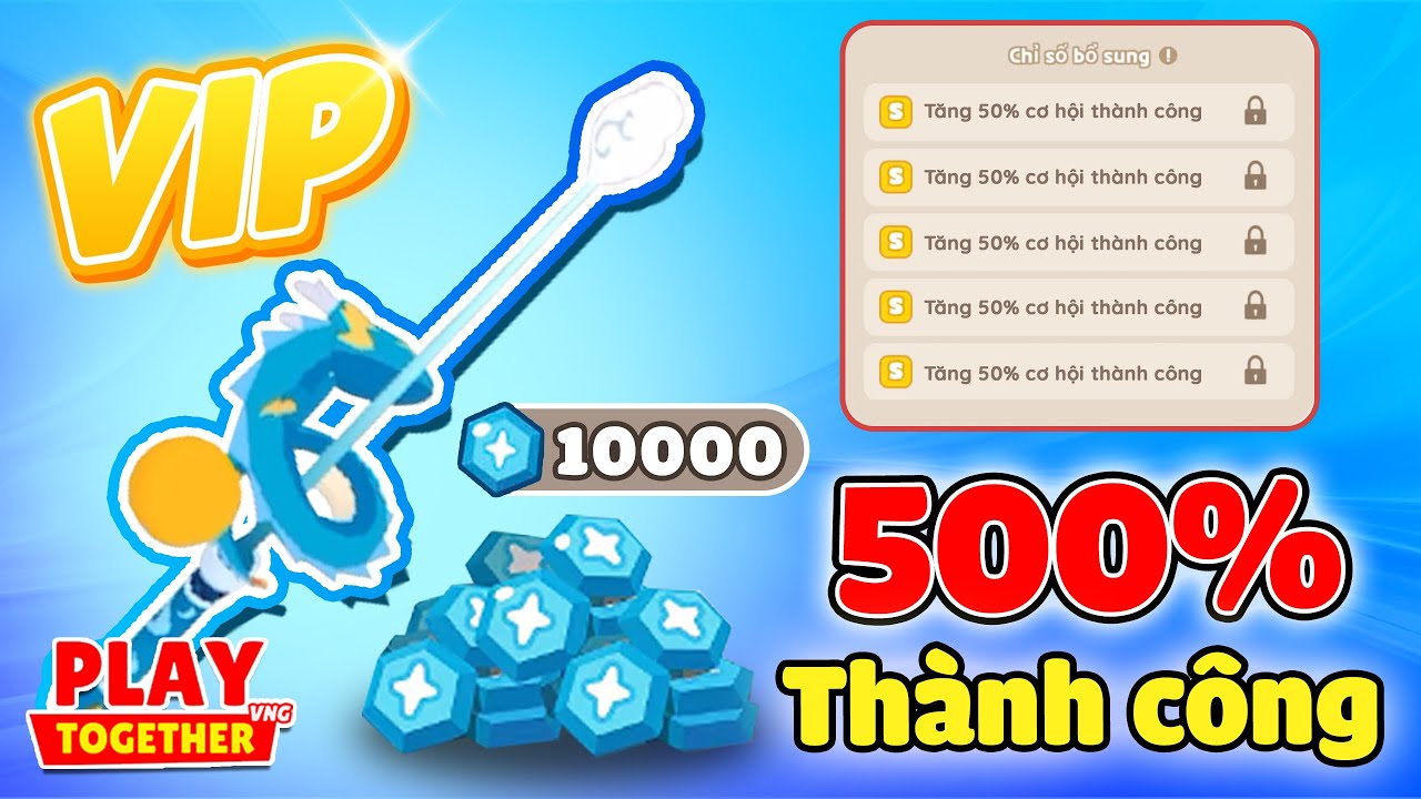 PLAY TOGETHER | MÌNH DÙNG 10K ĐÁ NÂNG CẤP CẦN RỒNG SĂN TẤT CẢ CÁC LOẠI BÓNG 6