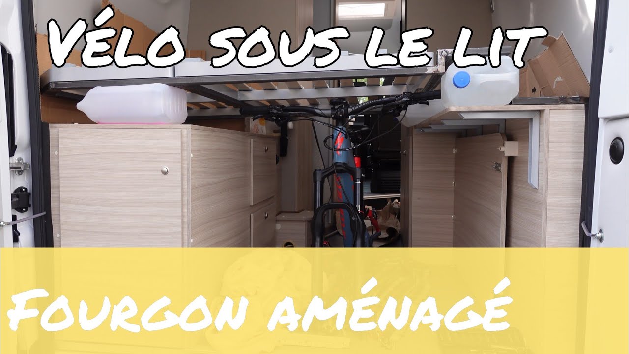 Aménagement du garage à vélo et rehausse du lit de mon fourgon aménagé