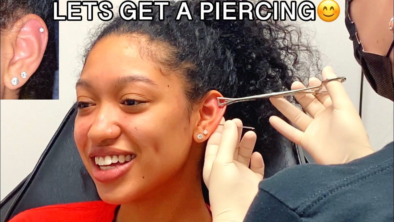 getting my cartilage pierced | experience/vlog