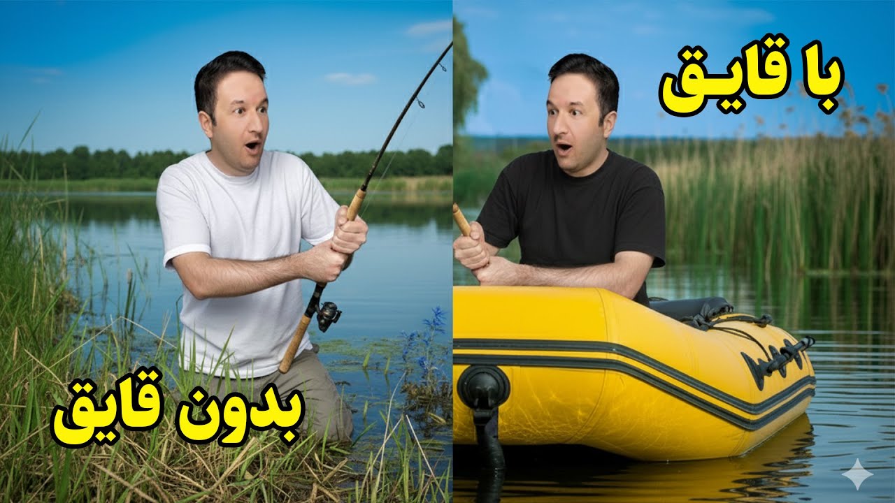 قایق بادی vs ماهیگیری ساحلی 🚤⚡ کدوم نتیجه‌ی بهتری داشت؟