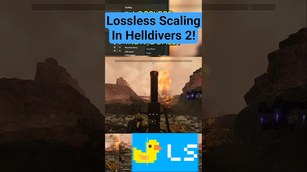 Upscaling #Helldivers2 using Lossless Scaling #gaming #losslessscaling