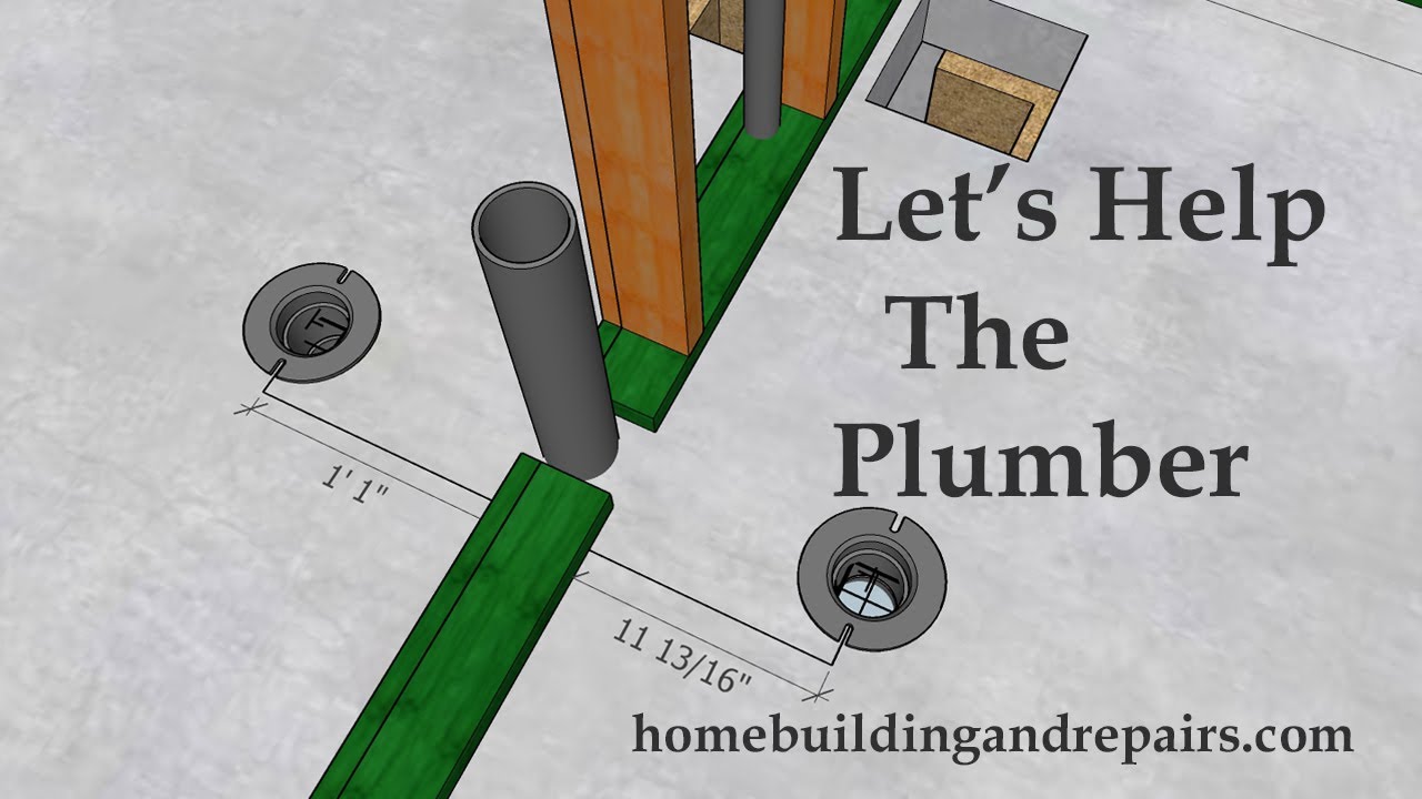 How To Help Plumber Fix Pipe In Wrong Location - Wall Framing Layout Adjustments In New Construction