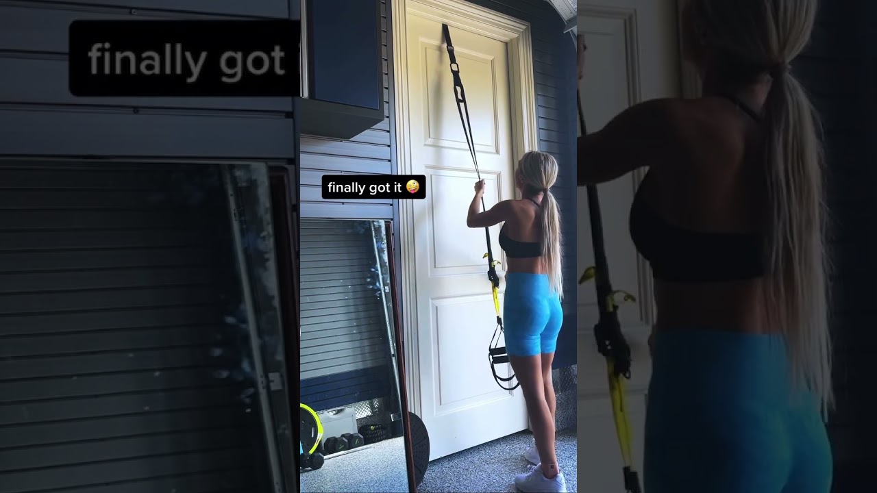 ⬆️ How I attach the TRX to the door🚪
