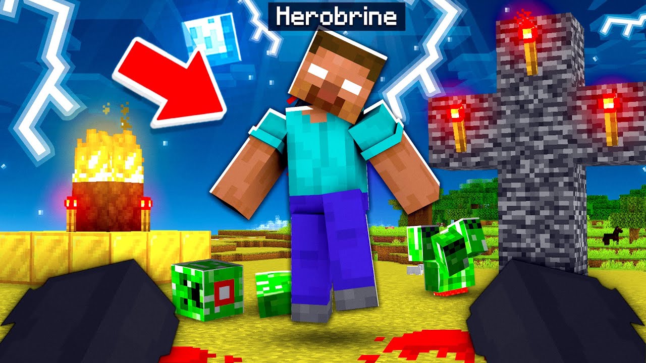 HO INCONTRATO HEROBRINE PER LA PRIMA VOLTA NEL MIO MONDO DI MINECRAFT E...
