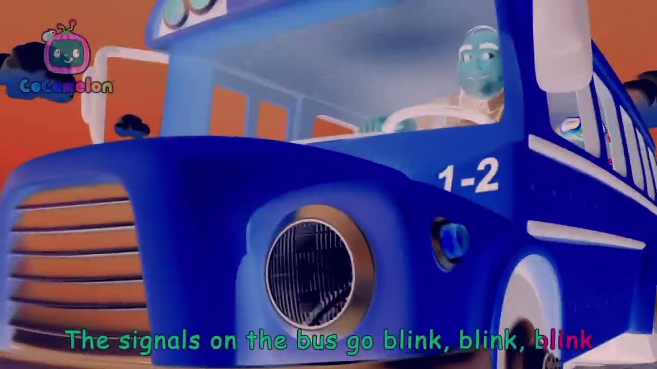 Cocomelon says the signal on the bus go blink blink blink/voice pitch effects 