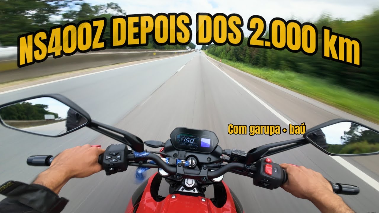 2.000 km com a NS400Z: o que muda na prática