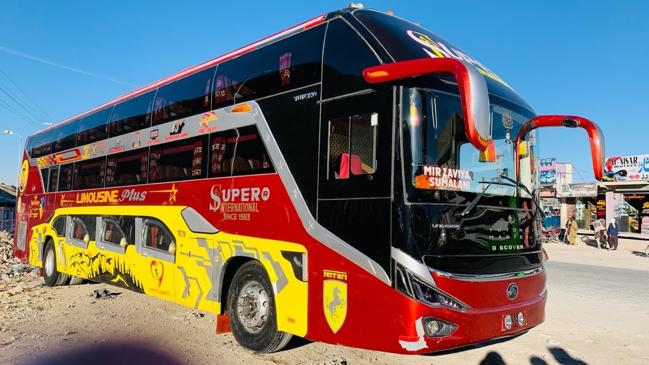 Pakistan First Limousine Triple Decker Bus | Launched By Al MUNIR Bus Service | Quetta To Karachi