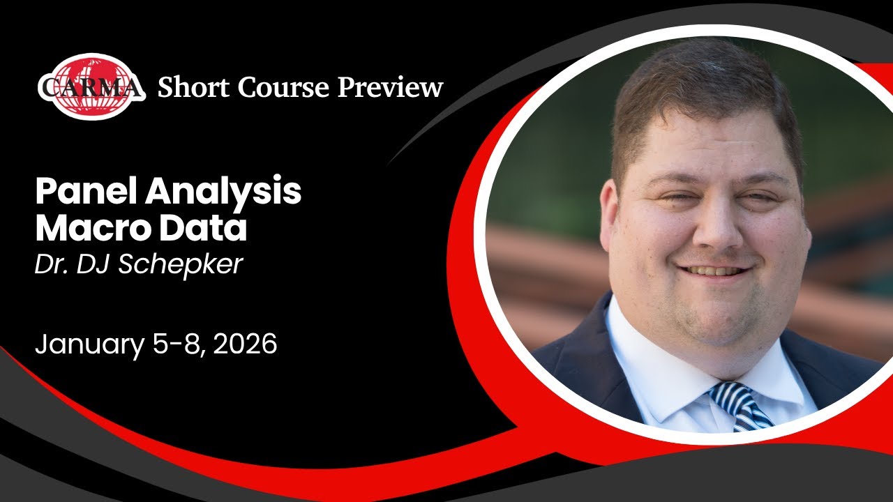 Panel Data Analysis (Dr. DJ Schepker)