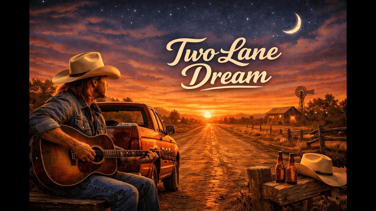 Two Lane Dream | 🚗🎸Música Country Sobre Sonhos e a Estrada 🤠