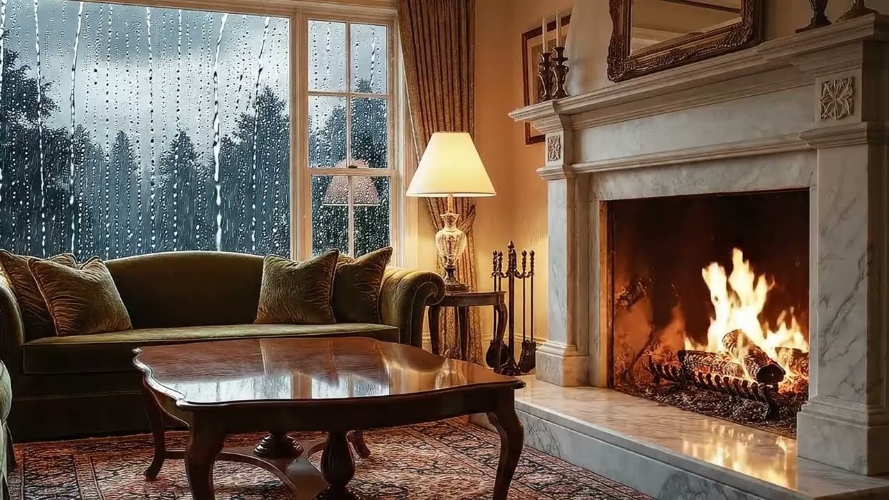 Quiet Dutch Jazz for Home Dinner | Cozy Rainy Evening Ambience