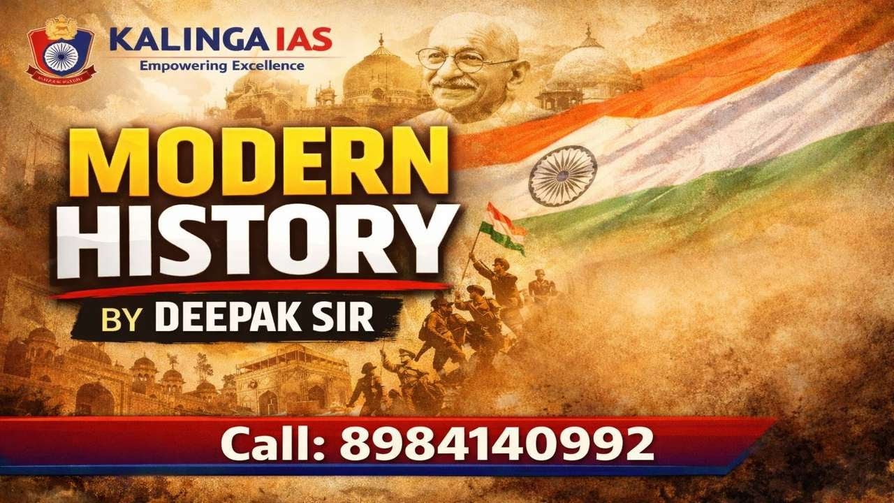 🔥Modern History Masterclass 💥 Crack OPSC 2026 | Deepak Sir | Kalinga IAS