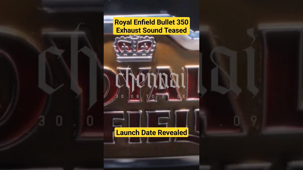 Next Generation Royal Enfield Bullet 350 Exhaust Sound Teased | Launch Date Revealed #shorts