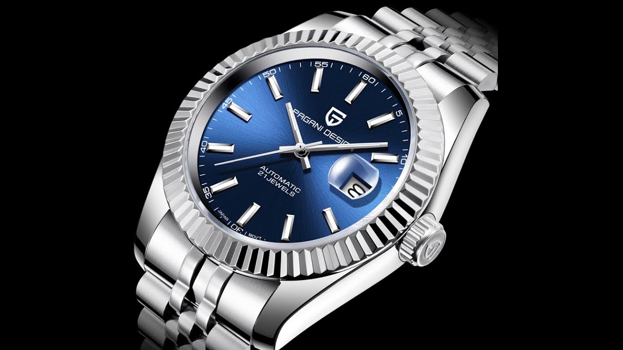 Обзор часов Pagani Design PD-1645 (Datejust Homage) в разрешении 4K